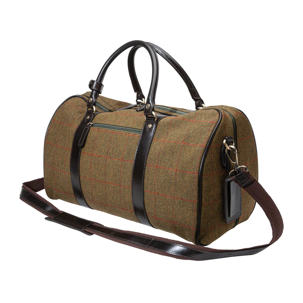 Parker-Hale Hambledon Tweed Duffle Bag perfect for overhead locker on plane