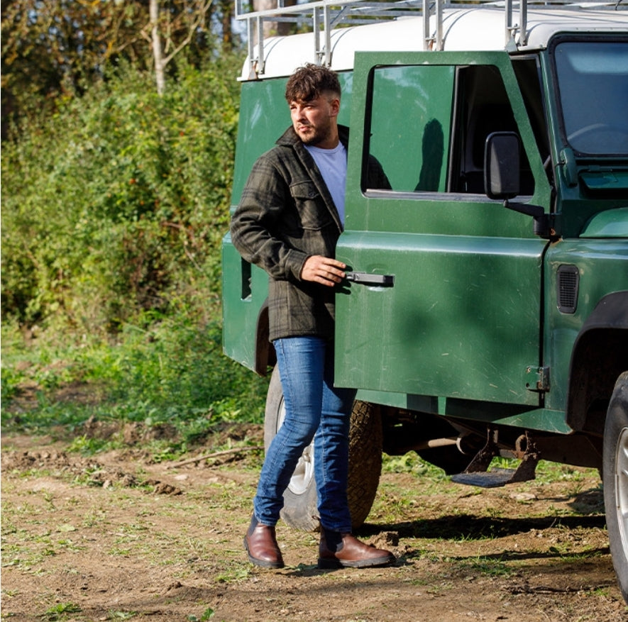 Jack Pyke Polar Fleece Shirt in green check