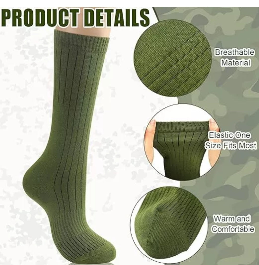 Military army styled socks superb for the outdoors and walking x3 pairs