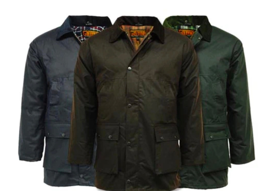 Superb quality "Barbour Ashby alternative" classic padded wax jacket MADE IN THE UK S to 5XL