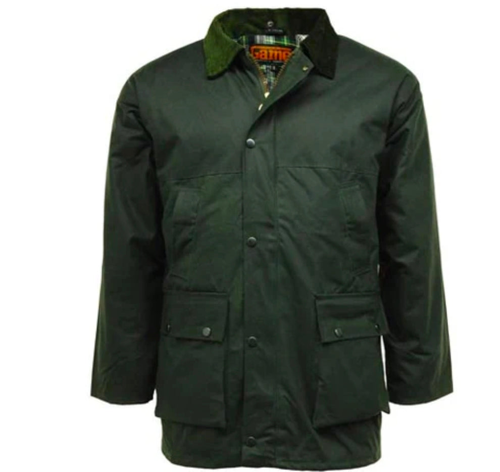 Superb quality "Barbour Ashby alternative" classic padded wax jacket MADE IN THE UK S to 5XL