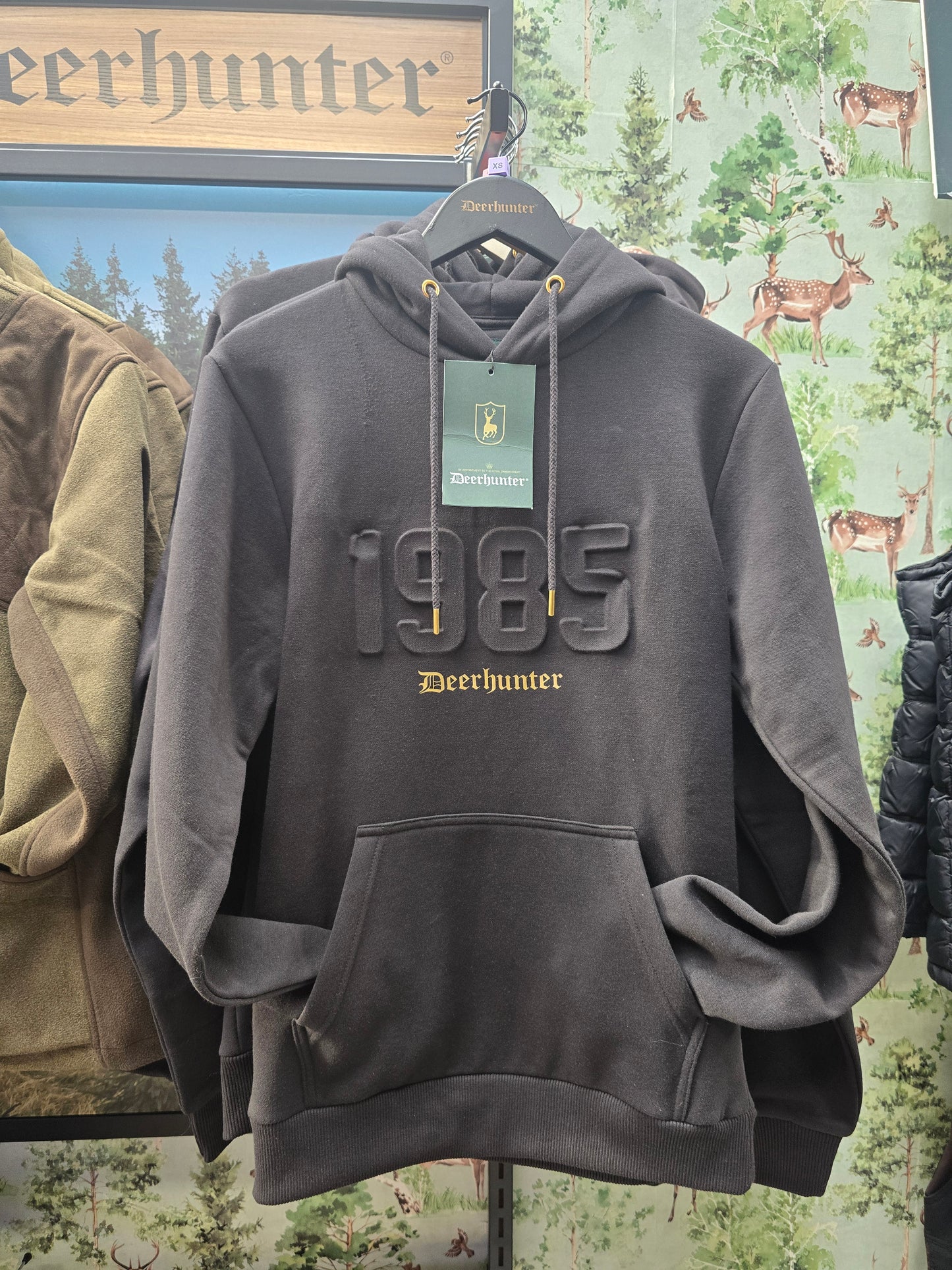 Deerhunter Jubilee edition embossed hoodies in black or green