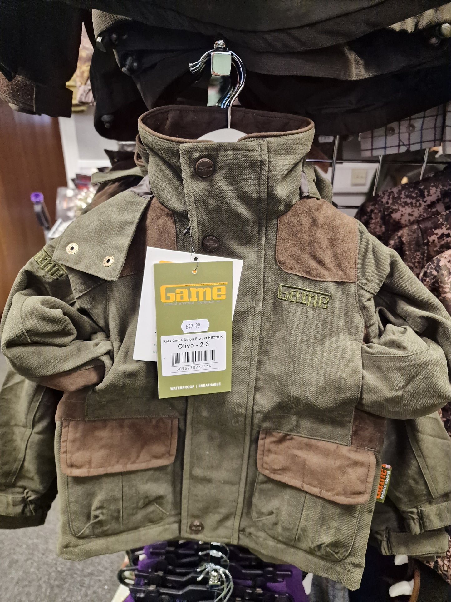 Kids Game Aston Pro Waterproof Jacket