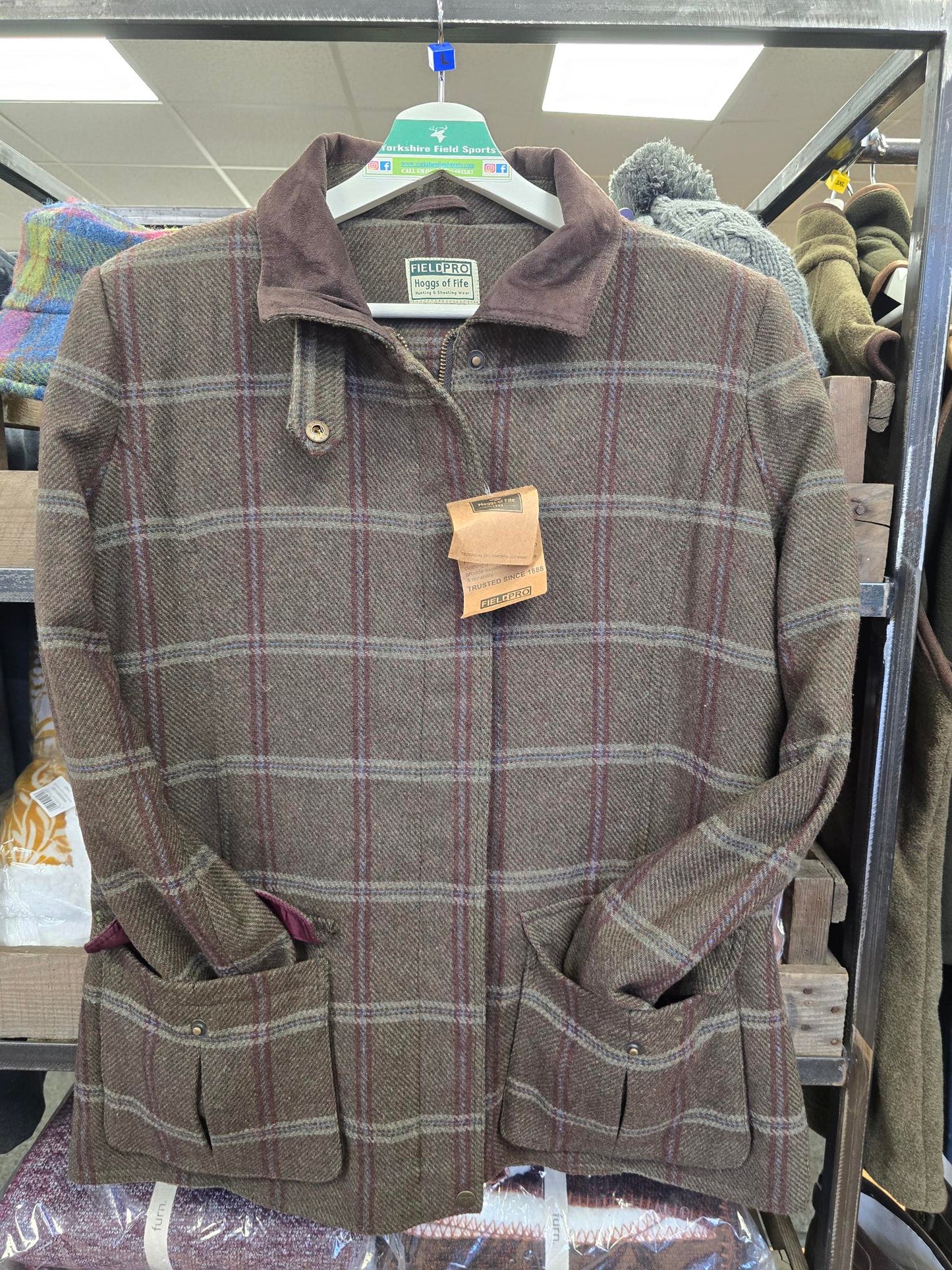 LADIES Hoggs of Fife Tweed Musselburgh Waterproof Jacket