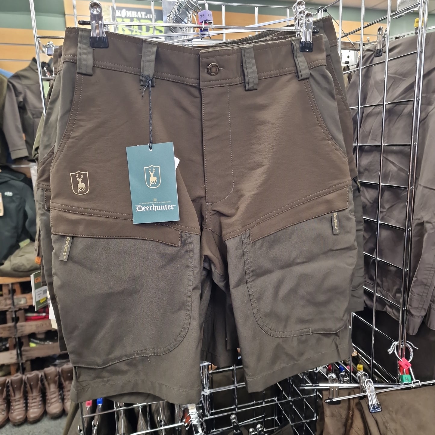 DEERHUNTER Strike Green 4 stretch shorts perfect for summer or safari