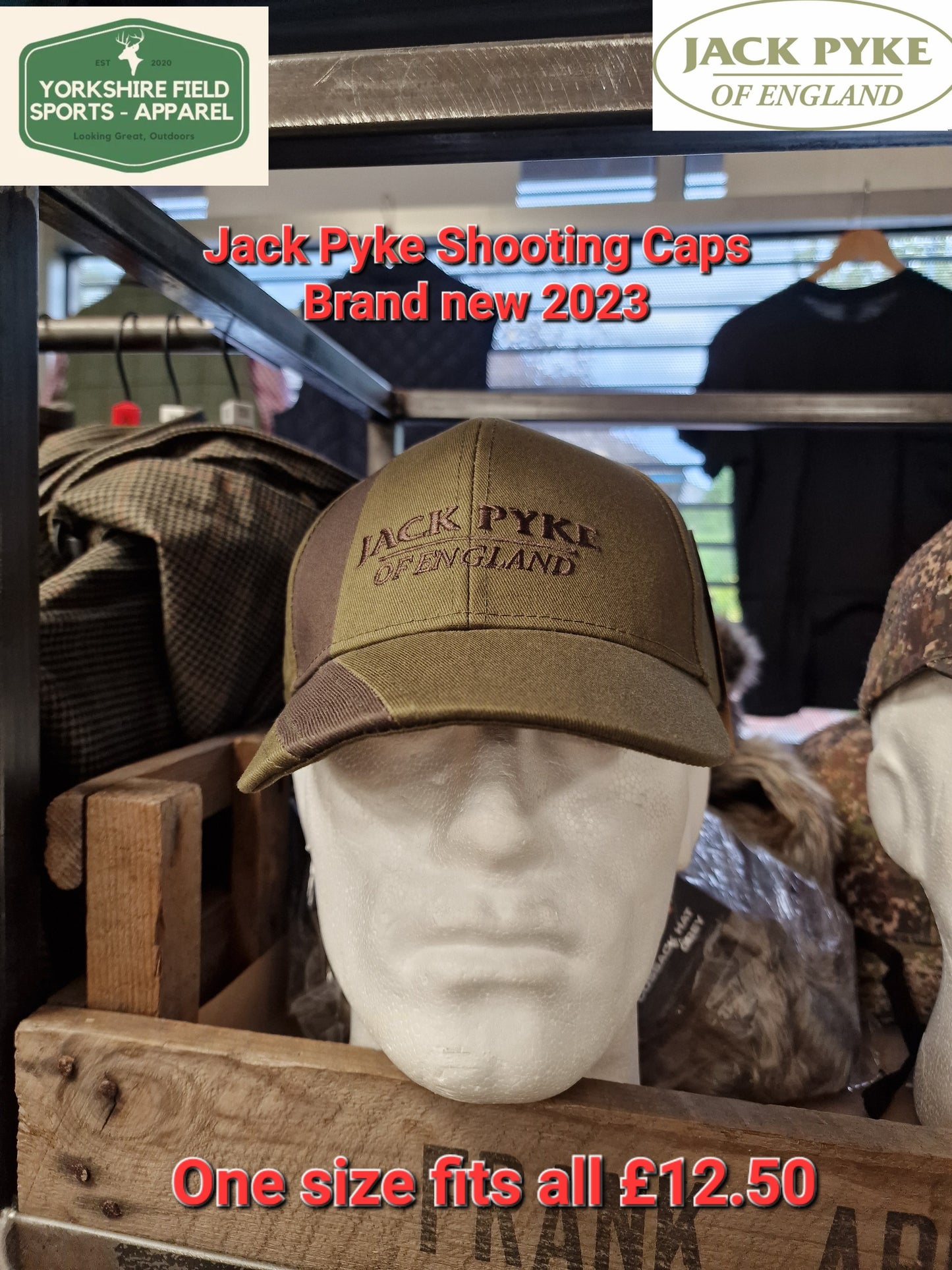 JACK PYKE Shooting Skeet clay baseball sporting cap