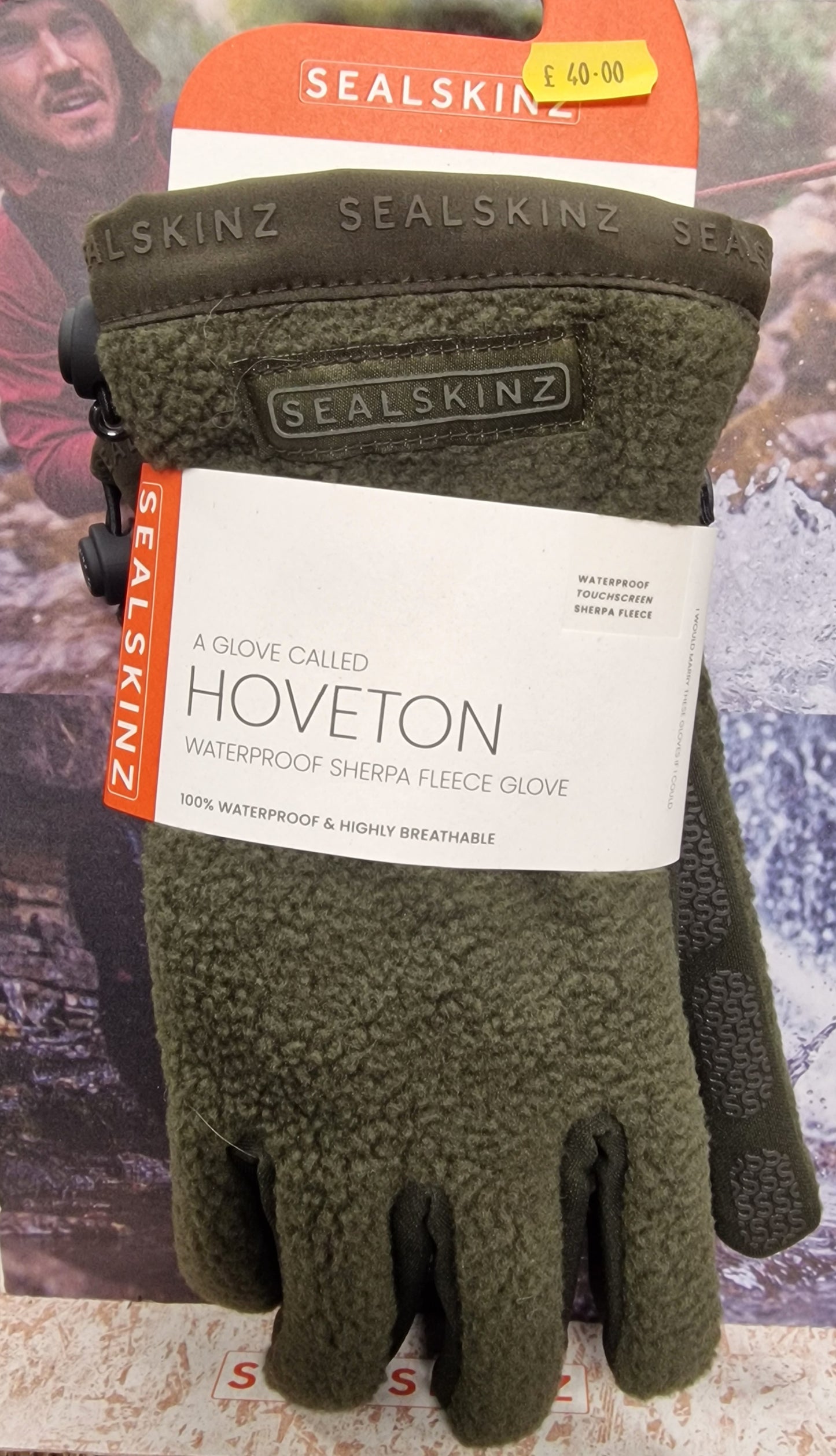 Sealskinz Hoveton sherpa fleece waterproof gloves