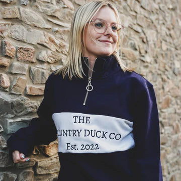 The Country Duck Company Muscovy 1/4 zip country sweater top pullover various colours