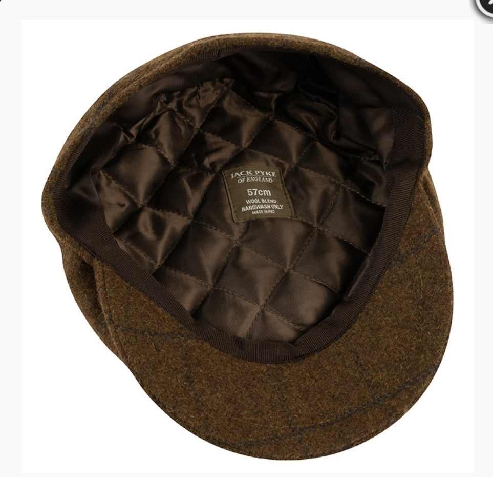 Jack Pyke Newsboy Baker Boy Tweed Cap