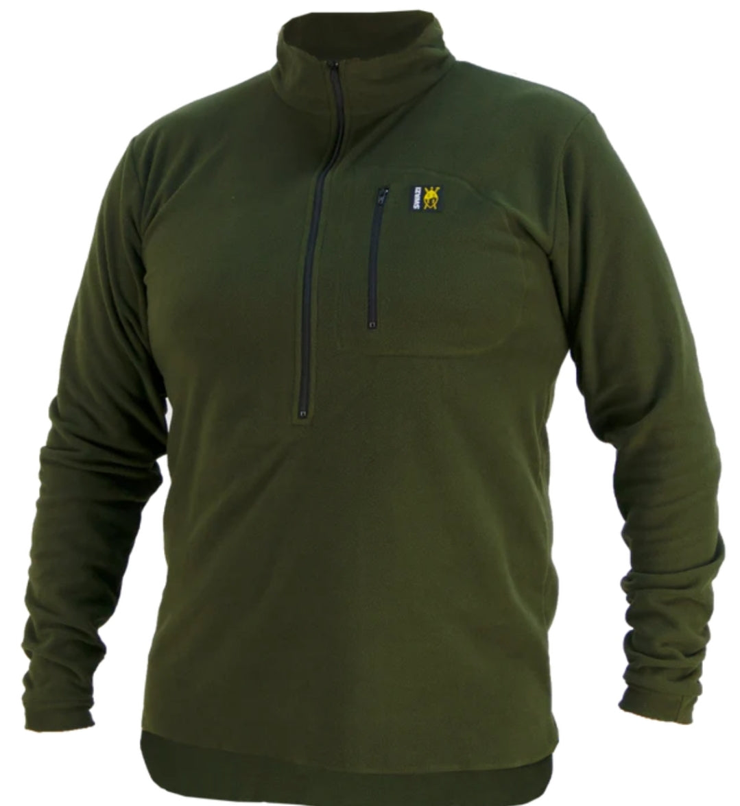 NEW BRAND: Swazi Microshirt fleece olive green superb quality