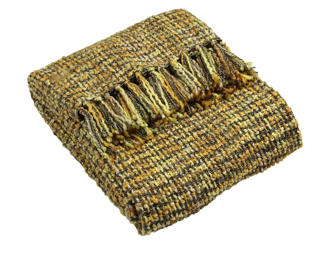 YFSA RUSTIC COUNTRY COLLECTION HAND WOVEN BAOLI THROW VARIOUS COLOURS