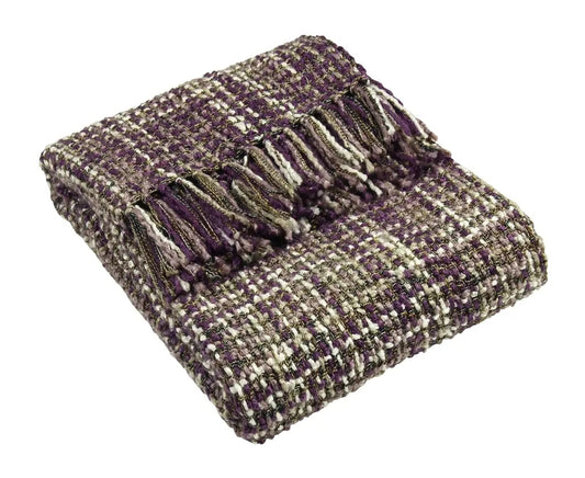 YFSA RUSTIC COUNTRY COLLECTION HAND WOVEN BAOLI THROW VARIOUS COLOURS