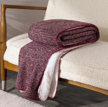 YFSA RUSTIC COUNTRY COLLECTION SHERPA FLEECE THROW VARIOUS COLOURS