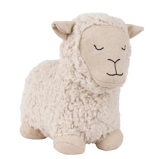 SHEEP SHEARING FLEECE SHERP DOOR STOP WHITE