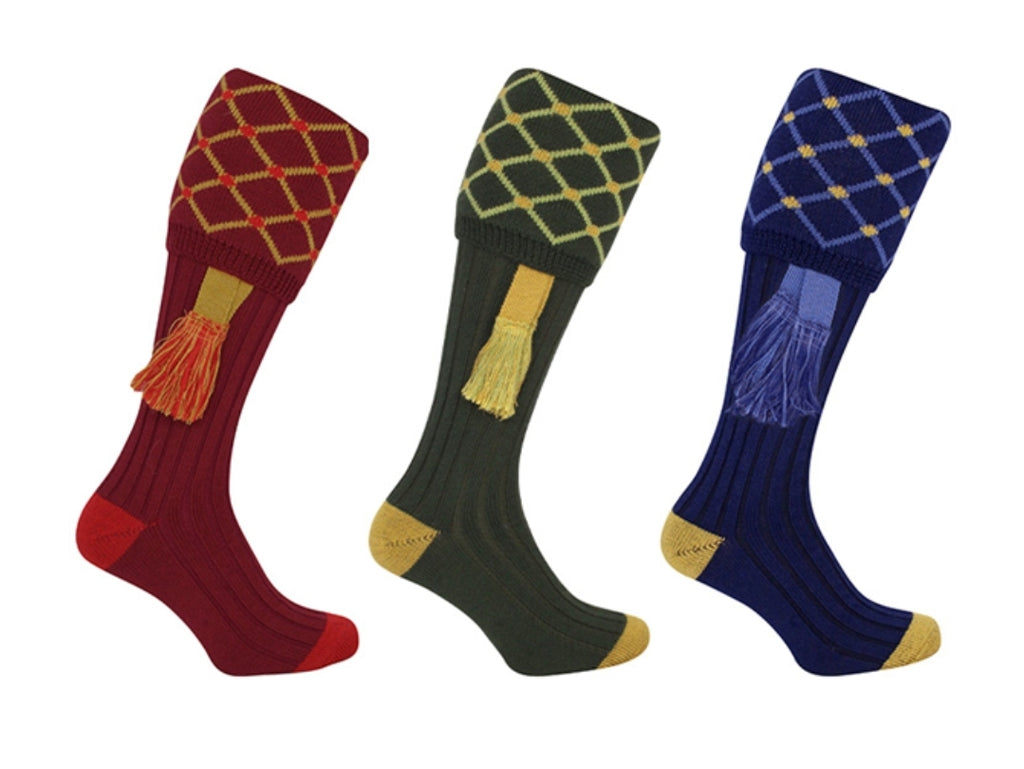 Jack Pyke Diamond Pattern Socks with Garters