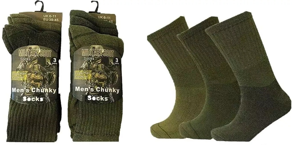 Military Army Styled Socks x3 Pairs