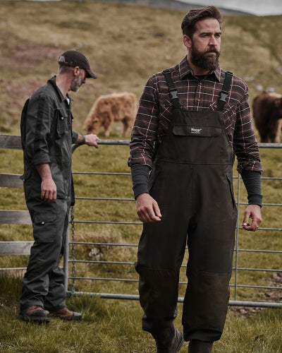 Hoggs of Fife Green King Bib and Brace Trousers