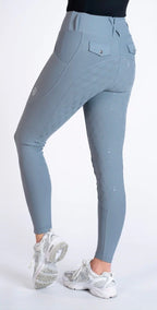 Blackfort Equestrian ash grey & silver riding breggings