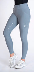 Blackfort Equestrian ash grey & silver riding breggings