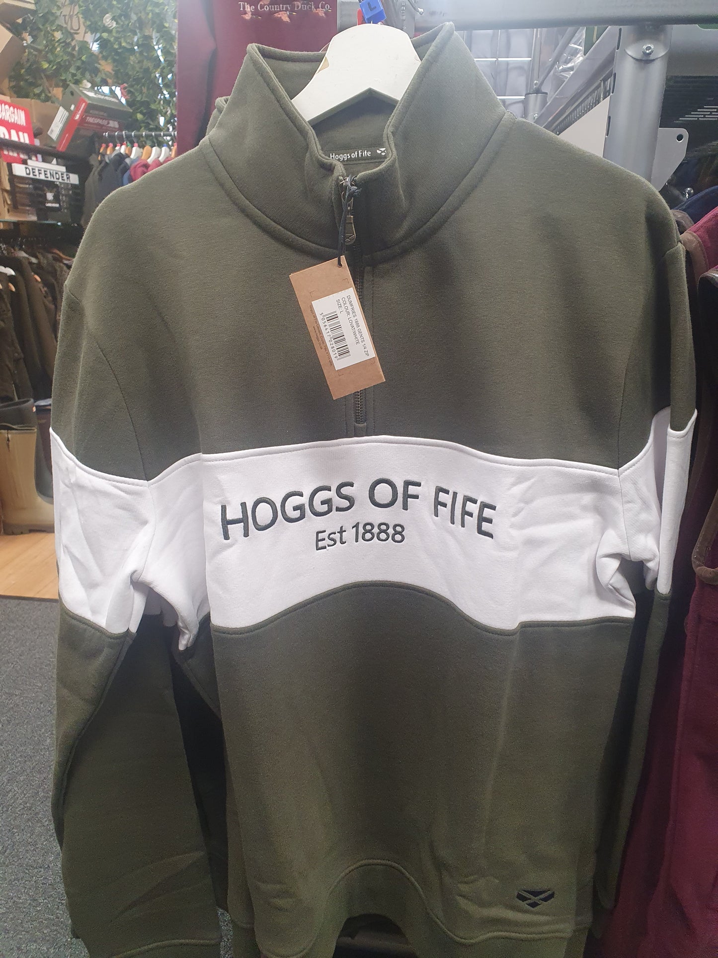 Hoggs of Fife Dumfries 1888 Gents 1/4 Zip Sweatshirt