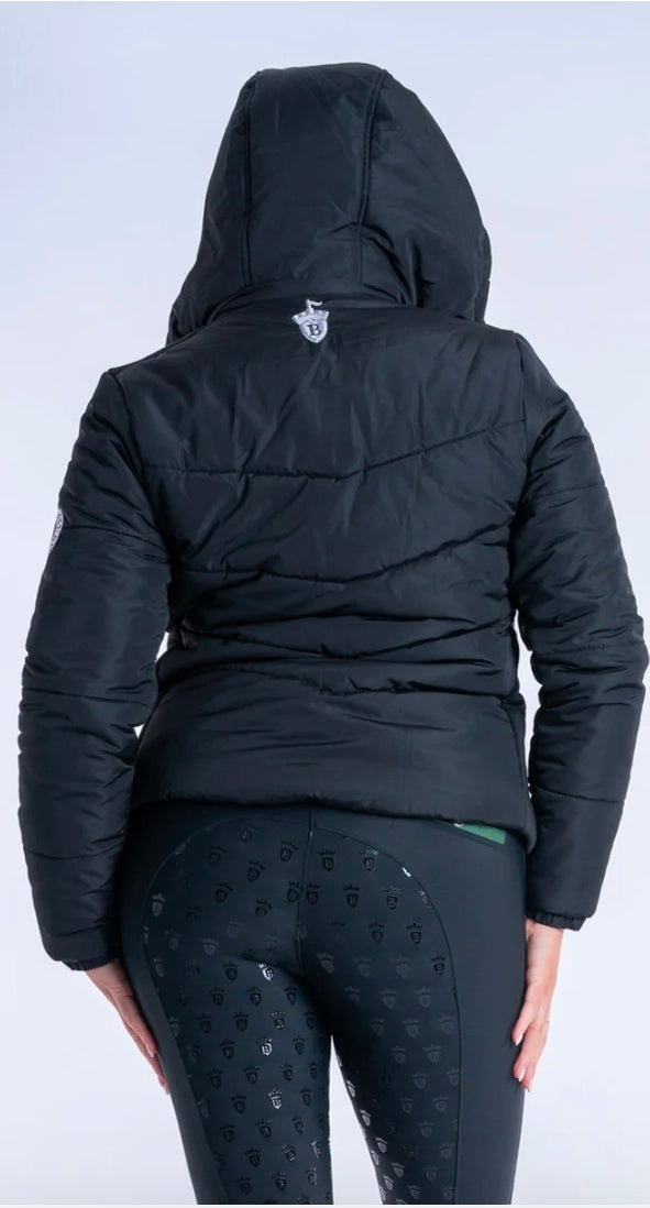 Blackfort Equestrian Olivia Black Puffer Coat Short