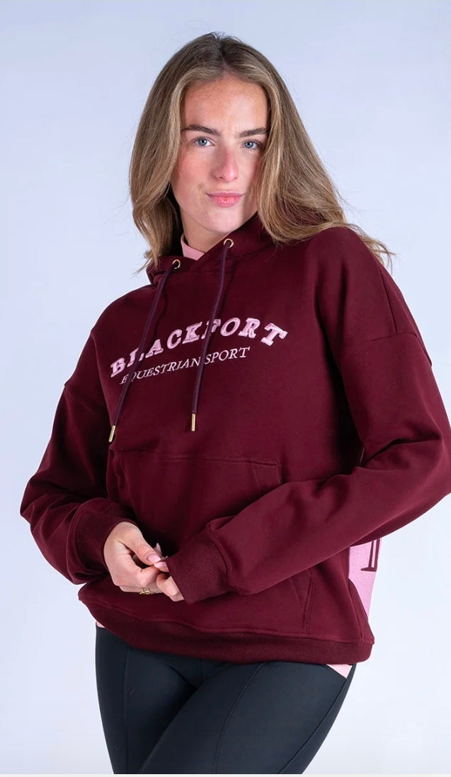 Blackfort Equestrian Grace Burgundy & Pink Hoodie