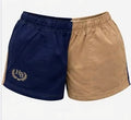 Hazy Blue 2 tone zipped pocketed farmer shorts various colours
