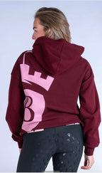 Blackfort Equestrian Grace Burgundy & Pink Hoodie