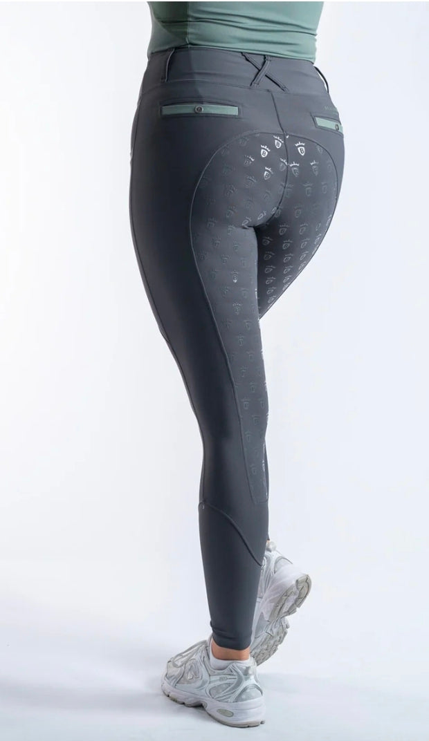 Blackfort Equestrian Women&
Grey / Sage Training Tights 3.0