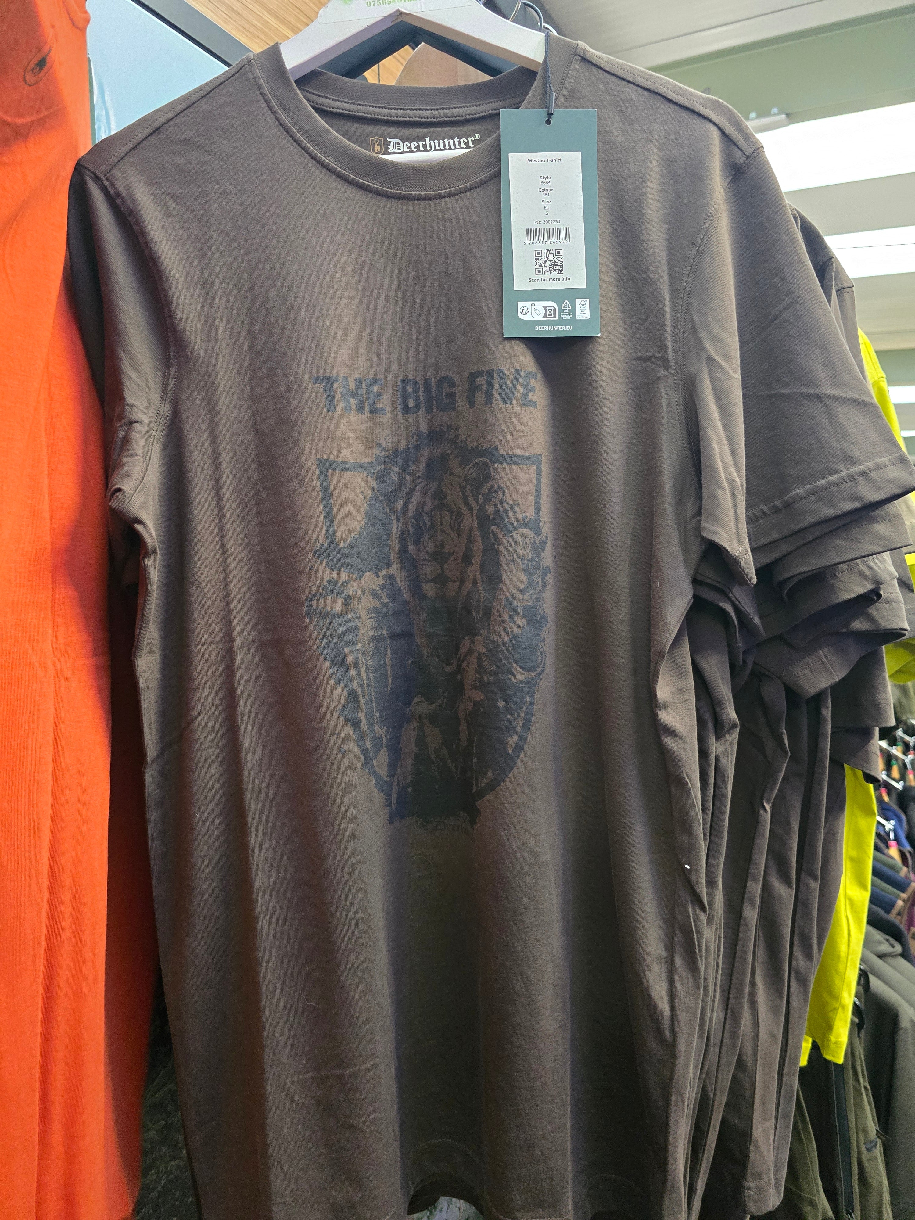Deerhunter Weston T-shirts "The Big Five" quality product