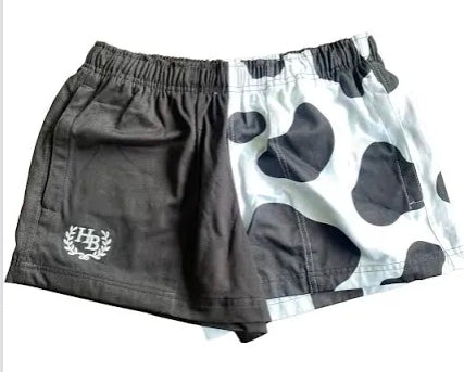 Hazy Blue 2 tone zipped pocketed farmer shorts various colours