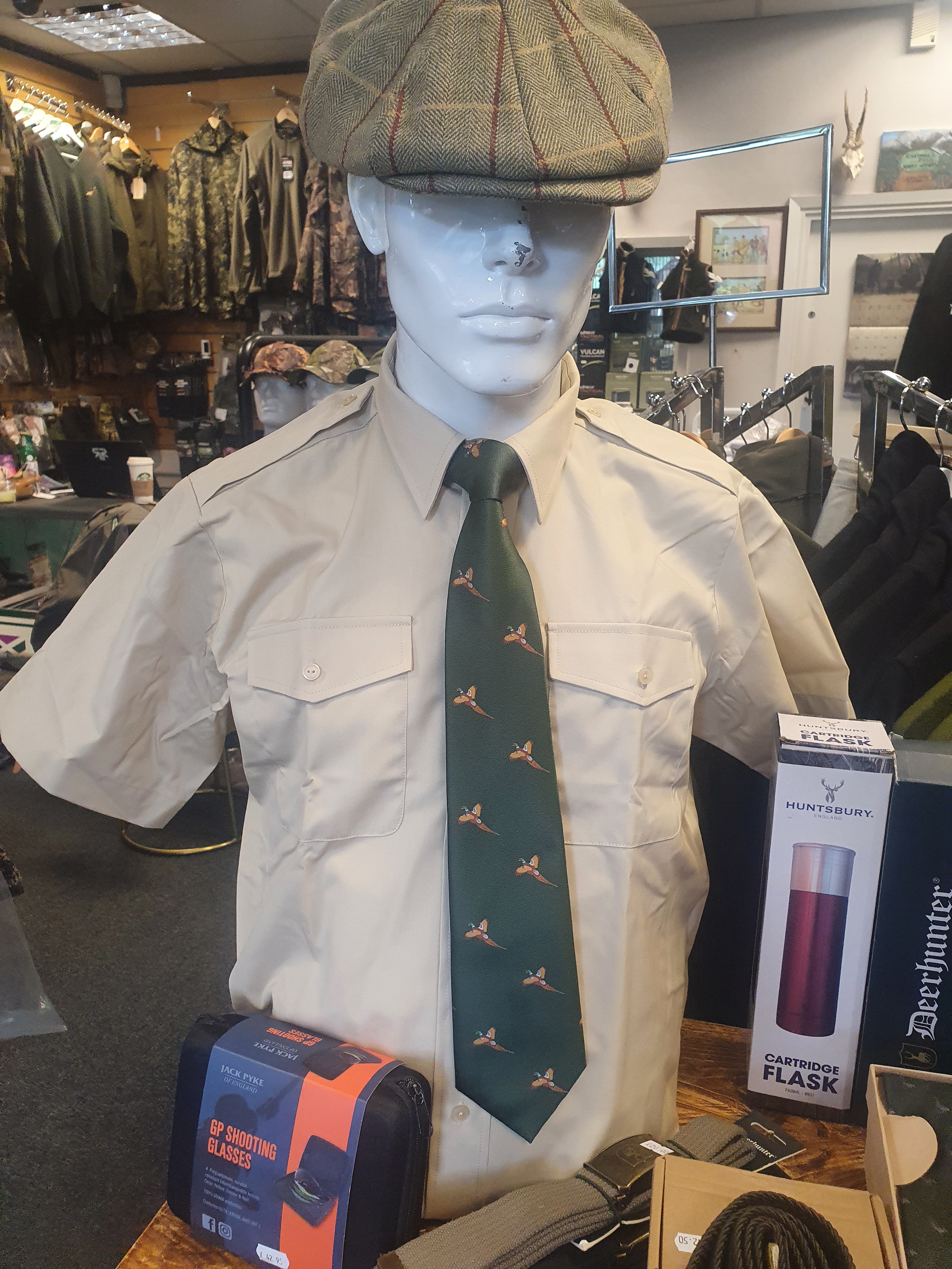 Mens Short Sleeved Fawn Army Shirts