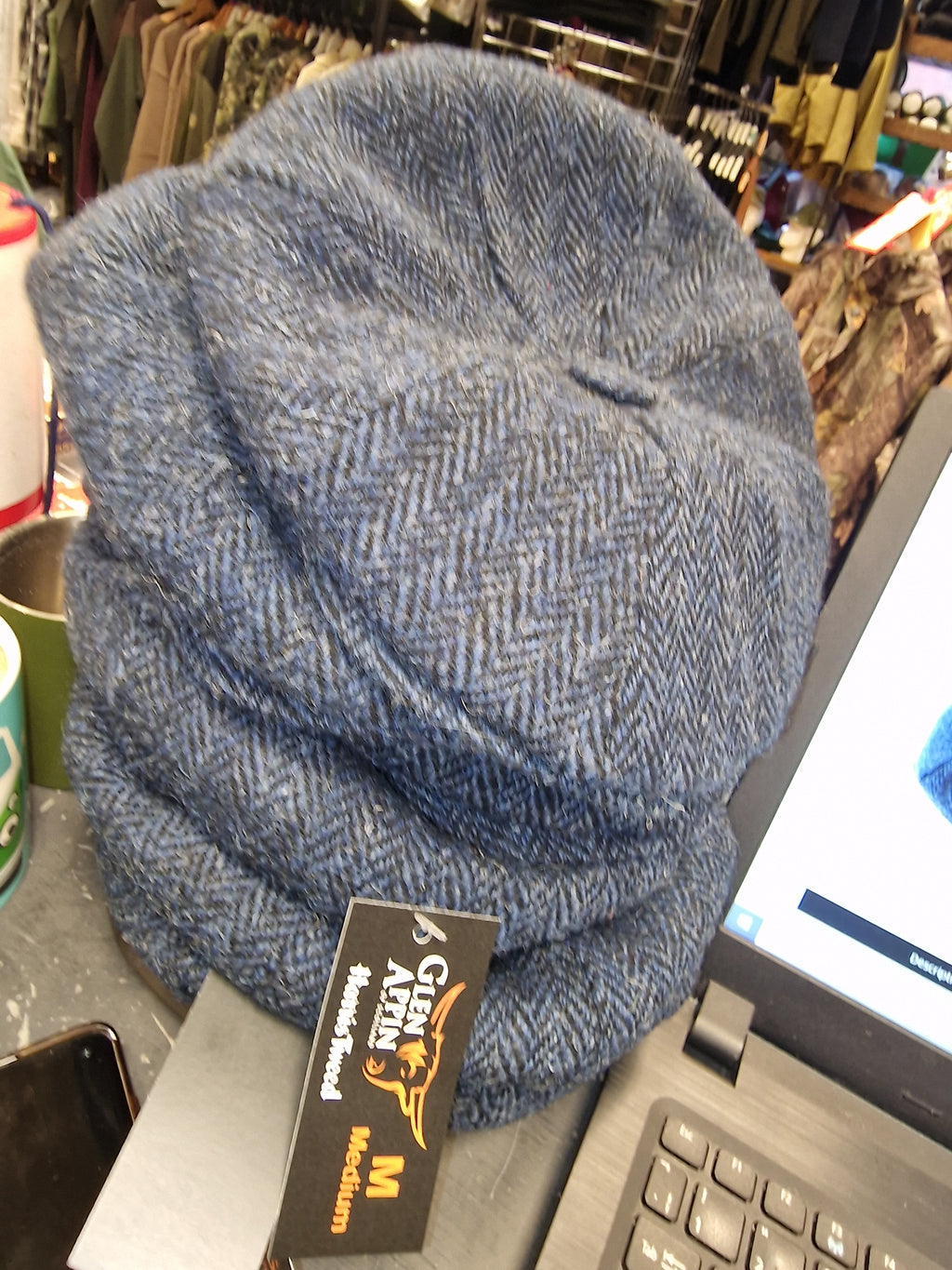 Harris Tweed Baker Boy Panel Caps