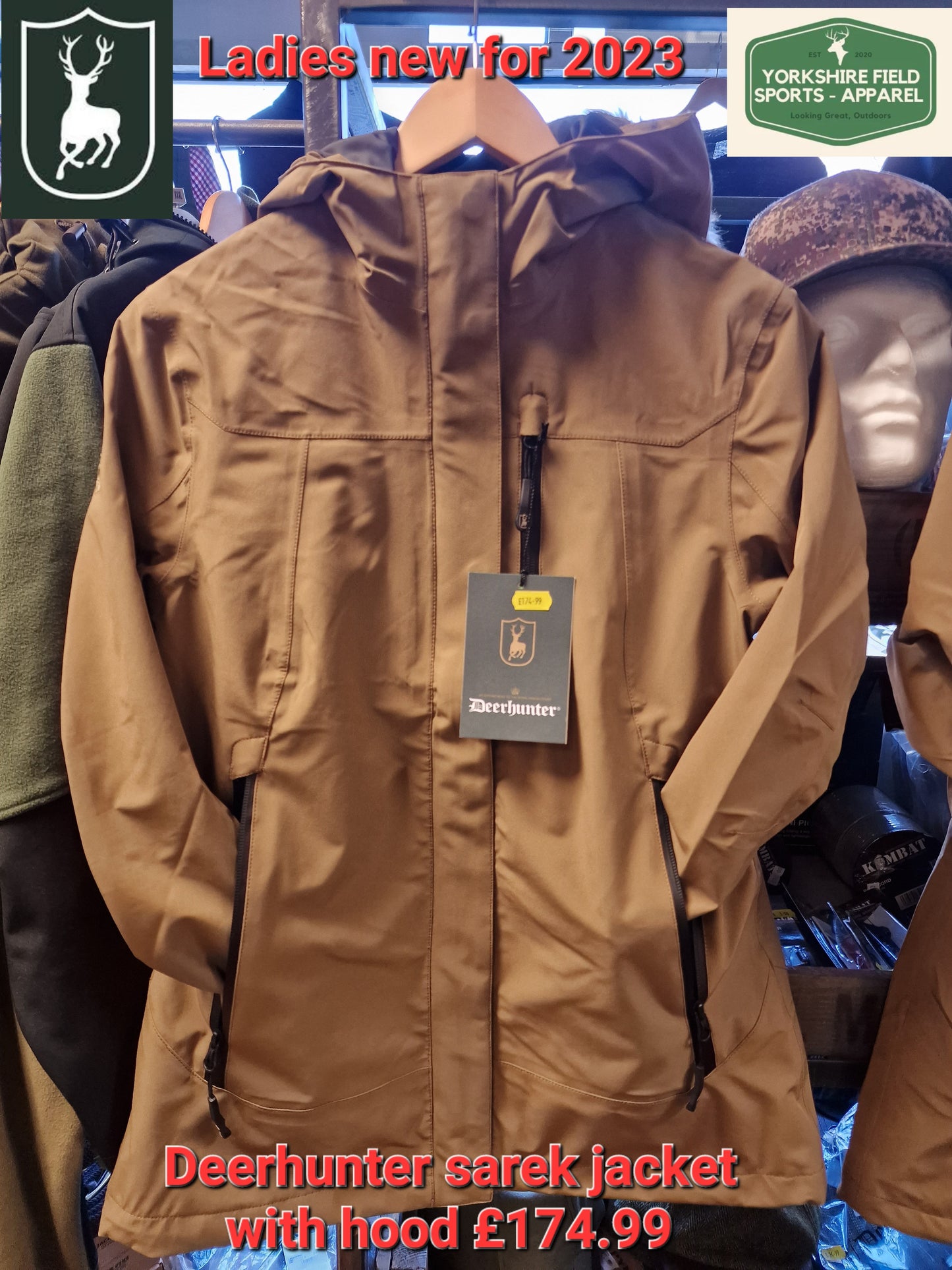 Deerhunter Ladies Sarek waterproof hooded jacket