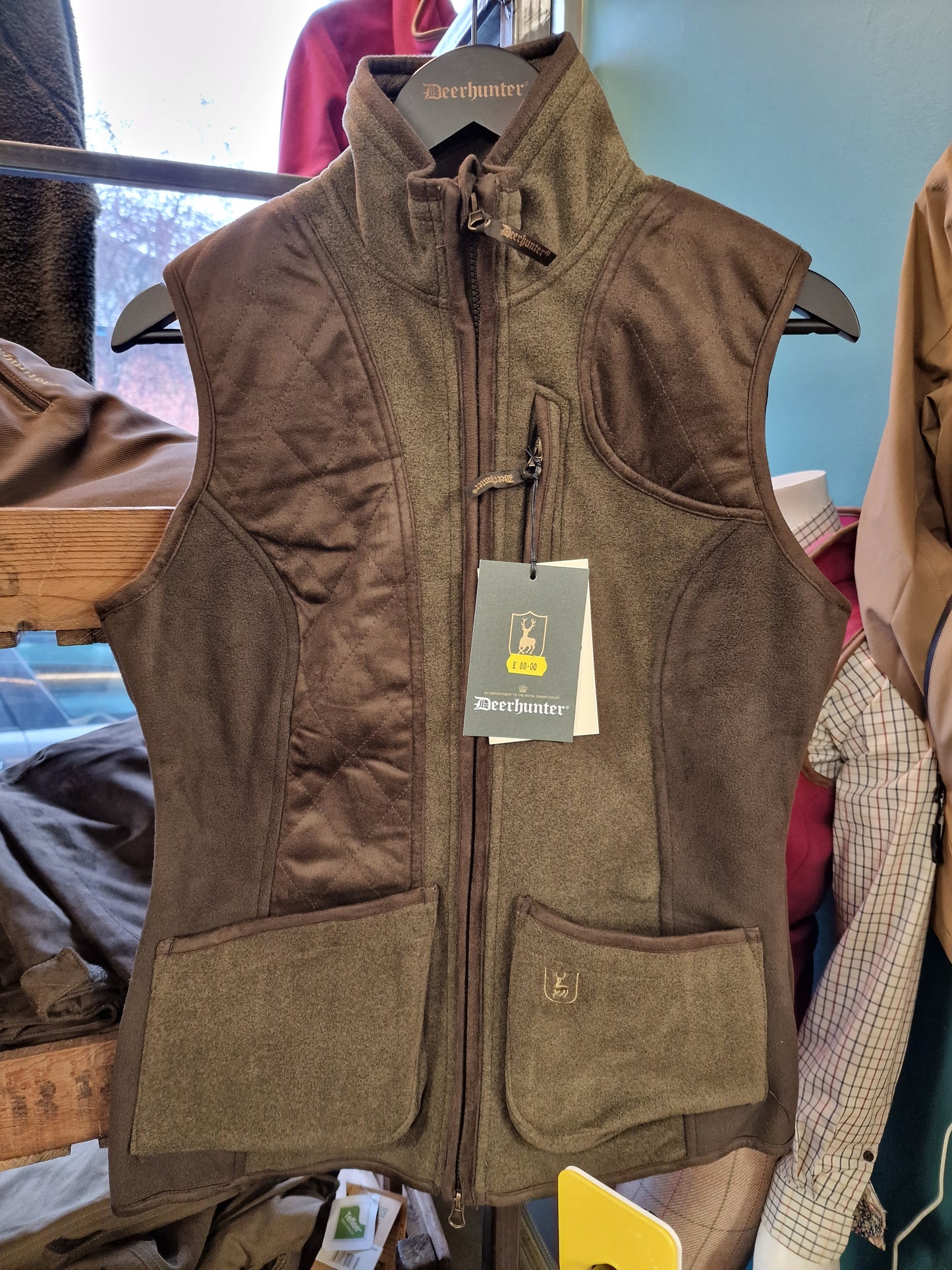 Ladies Deerhunter Bonded Fleece Waistcoat Gilet