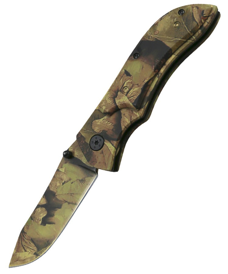 KombatUK camo folding camping knife"ID MUST BE SENT PRIOR TO DESPATCH OVER 18s ONLY"