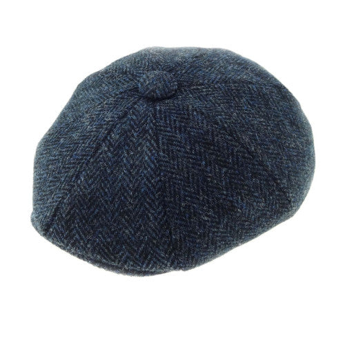 Harris Tweed Baker Boy Panel Caps