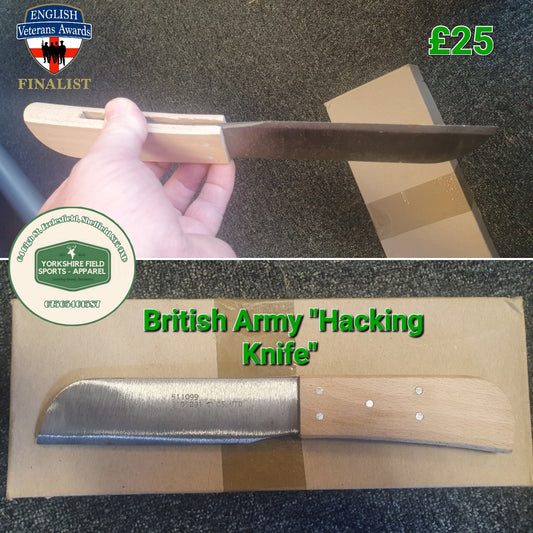 British Army Hacking Knife"ID MUST BE SENT PRIOR TO DESPATCH OVER 18s ONLY"