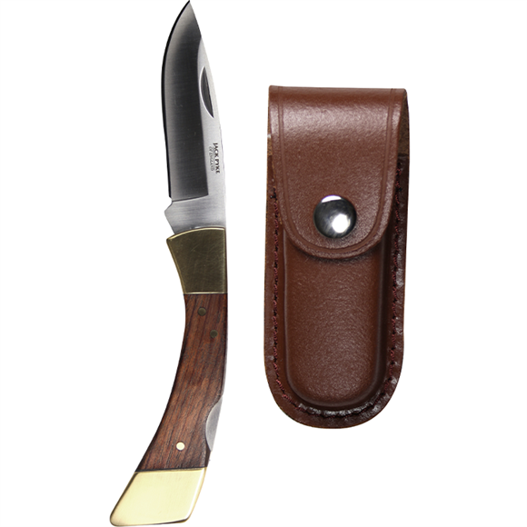 Jack Pyke Classic Hunting Knife with leather sheaf"ID MUST BE SENT PRIOR TO DESPATCH OVER 18s ONLY"
