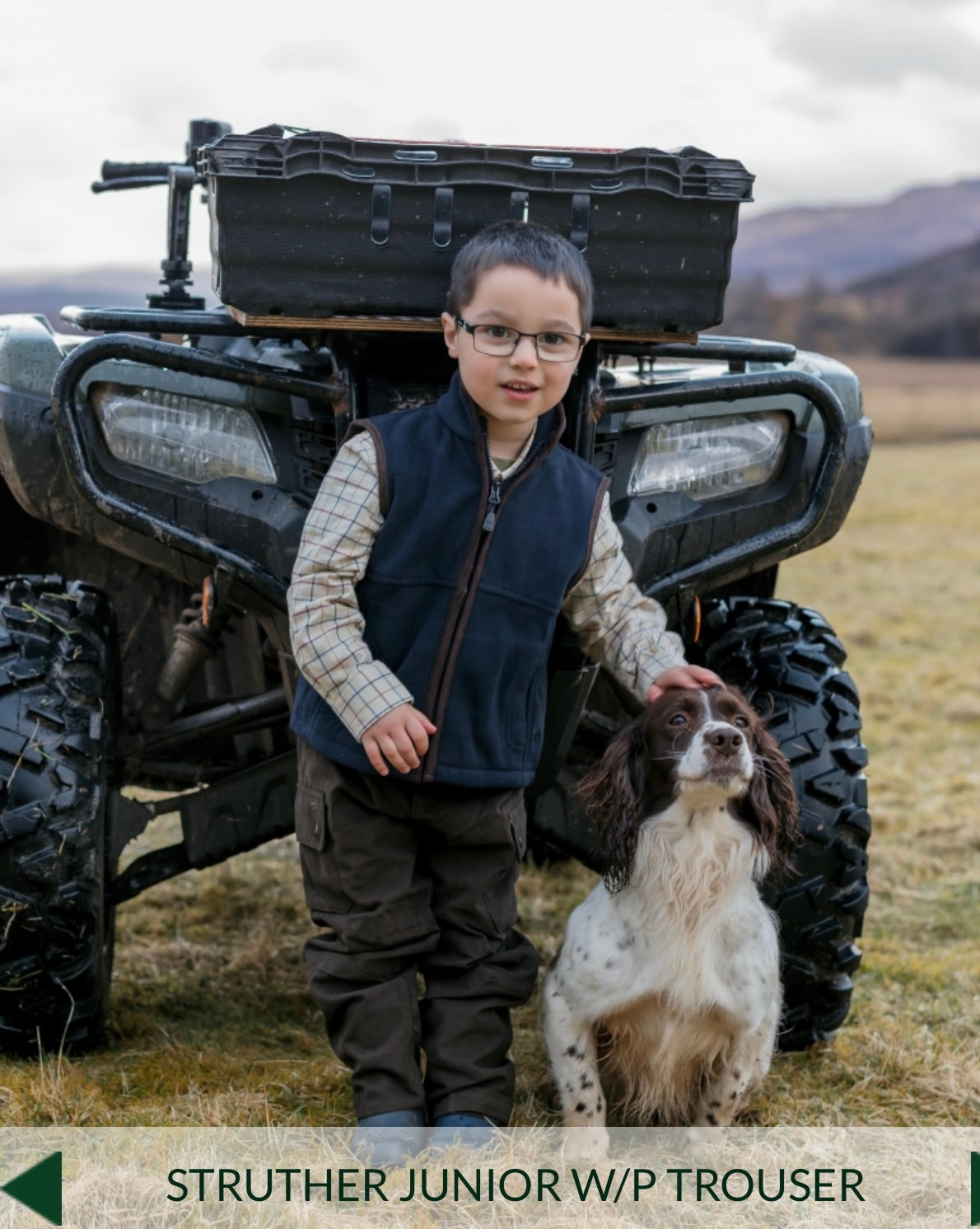 Kids Hoggs of Fife Struther Junior W/P Trousers